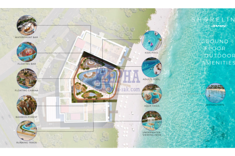 Apartament në Al Marjan Island, Ras Al Khaimah, Emiratet e Bashkuara Arabe 1 dhomë gjumi, 98.1 m2. № 657076 - Foto 3