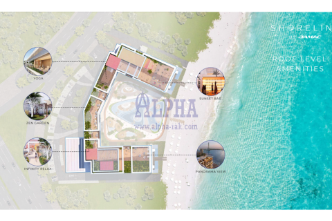 Apartament në Al Marjan Island, Ras Al Khaimah, Emiratet e Bashkuara Arabe 1 dhomë gjumi, 98.1 m2. № 657076 - Foto 14