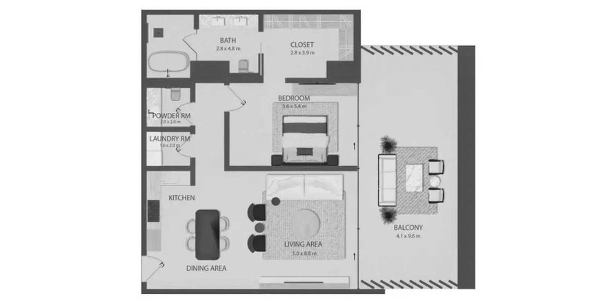 Apartment in Omoria Private Residences in Dubai, UAE 1 bedroom, 136.47 sq.m. № 712481