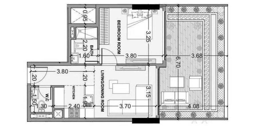 Apartamento em Dubai Land, Dubai, EAU 1 quarto, 68.86 m2 № 705135