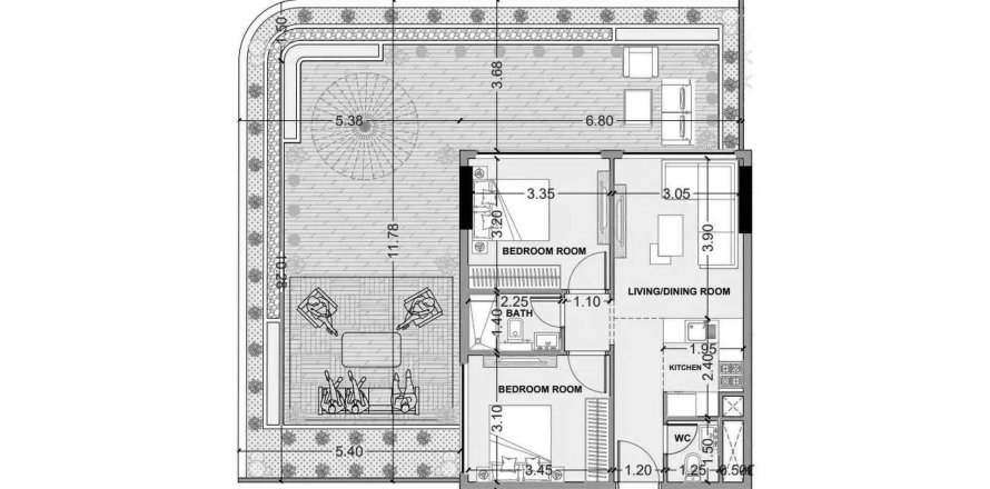 Apartamento em Dubai Land, Dubai, EAU 2 quartos, 116.59 m2 № 705137
