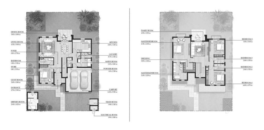 Villa in Bloom Living Malaga in Abu Dhabi, UAE 4 bedrooms, 316 sq.m. № 650475