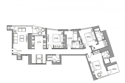 Apartemen di Dubai, UEA 4 kamar tidur, 268 m2 nomor 590906 - foto 11