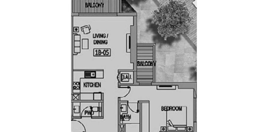 Apartament w Majan, Dubai, ZEA 1 sypialnia, 80.89 mkw. nr 455108