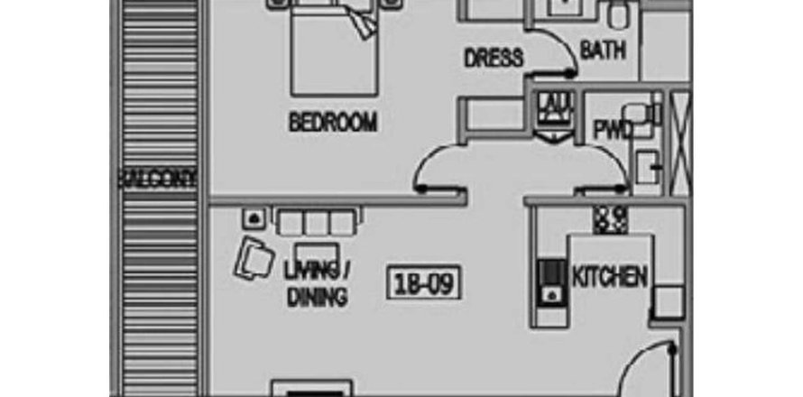 Apartamento em Majan, Dubai, EAU 1 quarto, 87.17 m2 № 455111