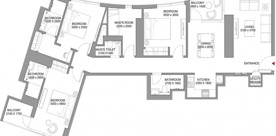 Wohnung in Nadd Al Sheba, Dubai, VAE: 3 Schlafzimmer, 148.2 m2 Nr. 489306