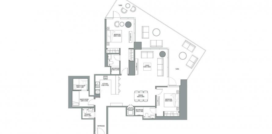 Apartment in SKYSCAPE AVENUE in Nadd Al Sheba, Dubai, UAE 2 bedrooms, 175.49 sq.m. № 489301