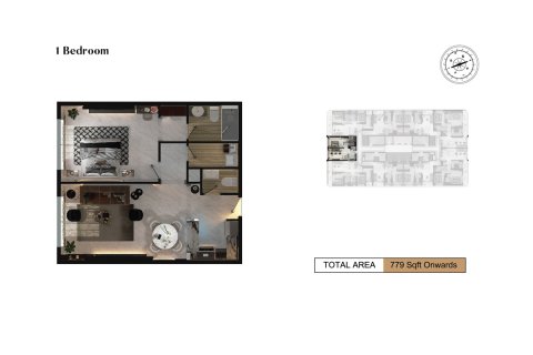 Apartament në Arjan, Dubai, Emiratet e Bashkuara Arabe 1 dhomë gjumi, 72 m2. № 728517 - Foto 10