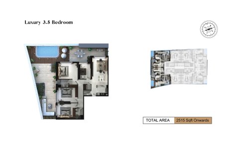Apartament në Arjan, Dubai, Emiratet e Bashkuara Arabe 1 dhomë gjumi, 72 m2. № 728517 - Foto 12