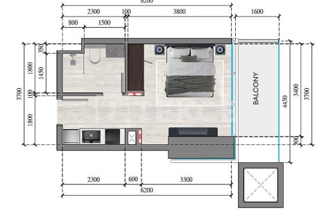 Apartment til salg i Jumeirah Village Circle, Dubai, UAE 1 værelse, 35 kvm № 730903 - foto 11