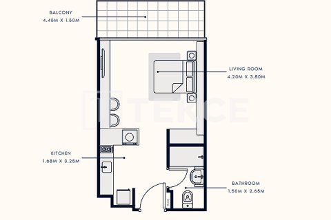 Leilighet til salgs i Meydan, Dubai, Emiratene 1 rom, 40 kvm Nr. 730907 - Foto 23
