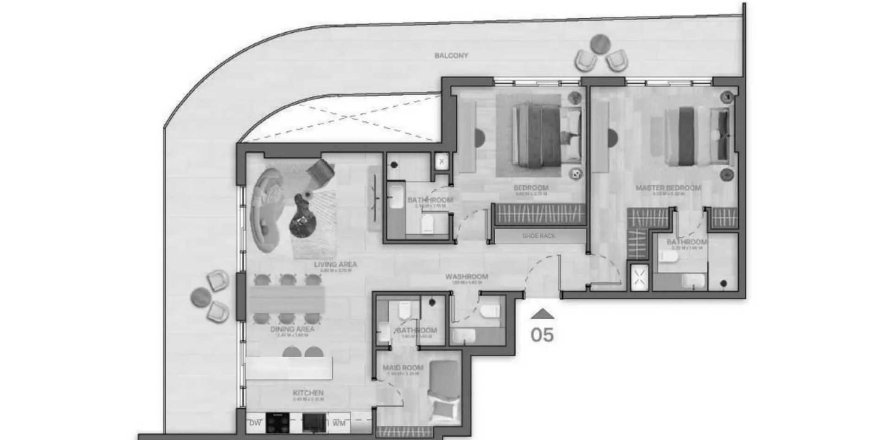 Διαμέρισμα σε STAX σε Jumeirah Village Circle, Dubai, ΗΑΕ 2 υπνοδωμάτια, 139.67 τ.μ. Αρ. 647116