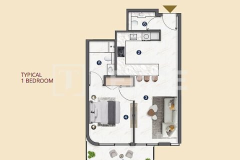 Jumeirah Village Triangle, Dubai, संयुक्त अरब अमीरात में अपार्टमेंट, 1 बेडरूम, 67 वर्ग मीटर, संख्या 699396 - फ़ोटो 27