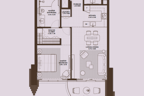 پنت هاوس برای فروش در  Dubai Design District، Dubai، امارات متحده عربی  1 خوابه ، 88 متر مربع ، شماره 690011 - تصویر 8