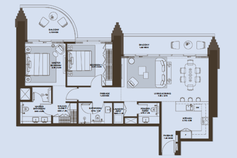 پنت هاوس برای فروش در  Dubai Design District، Dubai، امارات متحده عربی  1 خوابه ، 88 متر مربع ، شماره 690011 - تصویر 9