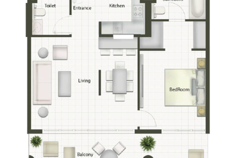 Купити квартиру в Masdar City, Абу-Даби, ОАЕ 1 кімната, № 690057 - фото 5