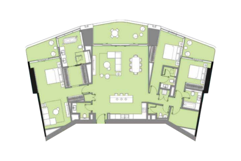 Купить квартиру в Дубай Марина, ОАЭ 1 спальня, 70м2, № 690056 - фото 8