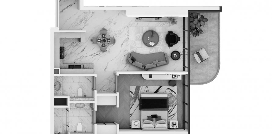Byt v Vega v Dubai Sports City, SAE 1 ložnice, 69.31 m² Č.: 571675