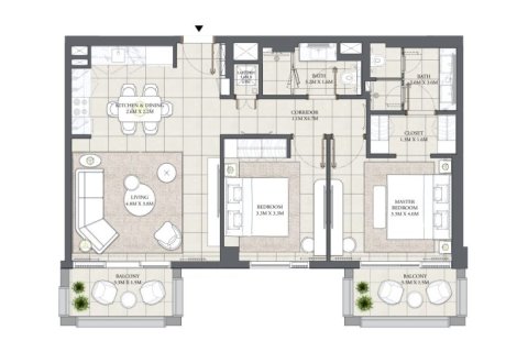Lakás itt: Dubai Creek Harbour (The Lagoons), Dubai, EAE, 1 hálószoba, 65 m², azonosító: 704657 - fénykép 10