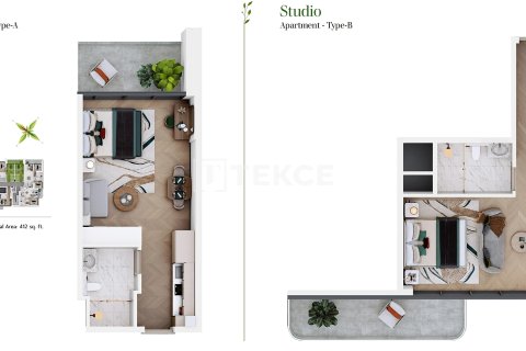 Пәтер Dubai Sports City, Дубай, БАӘ-да 1 бөлме, 49 м² № 730896 - фото 20