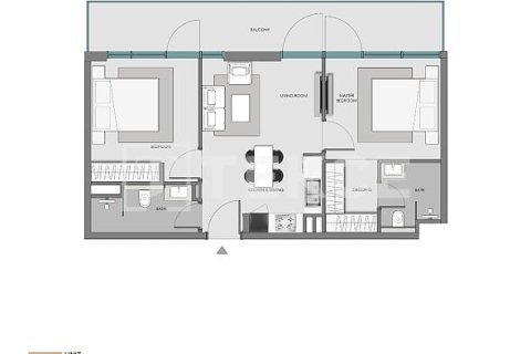 Apartmen di Dubai, UAE 1 bilik tidur, 58 meter persegi № 730894 - foto 27