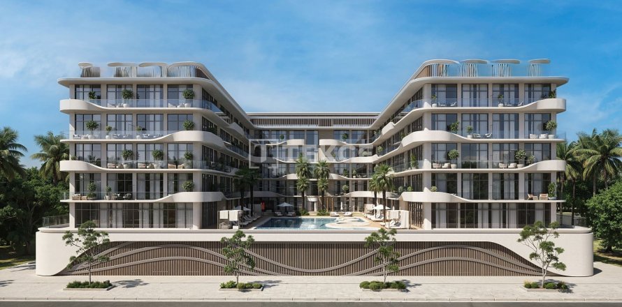 Apartmen di Dubai, UAE 1 bilik tidur, 58 meter persegi № 730894