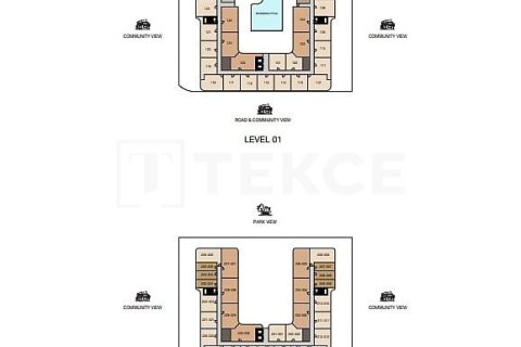 Apartmen di Dubai, UAE 1 bilik tidur, 58 meter persegi № 730894 - foto 18