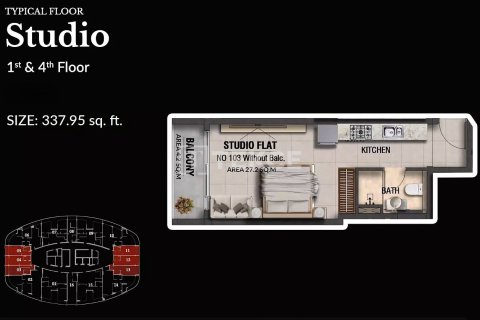 Lakás itt: Dubai, EAE, 2 hálószoba, 83 m², azonosító: 740702 - fénykép 16