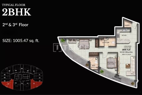 Lakás itt: Dubai, EAE, 2 hálószoba, 83 m², azonosító: 740702 - fénykép 18