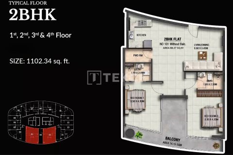 Купить квартиру в Дубай, ОАЭ 1 комната, 31м2, № 740701 - фото 20