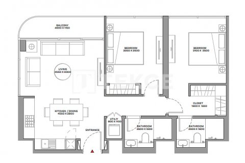 Apartament në Umm Al Quwain, Emiratet e Bashkuara Arabe 1 dhomë gjumi, 61 m2. № 619460 - Foto 13