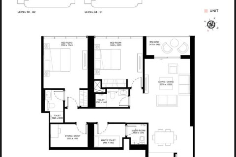 Apartman u gradu Dubai, UAE 2 spavaće sobe, 117.8 m2 Br. 645912 - Slika 9