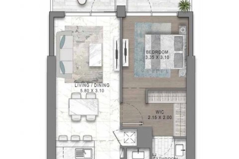 Byt v Dubai, SAE 1 ložnice, 74 m² Č.: 598544 - fotografie 19