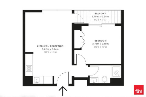 Apartment sa Dubai, UAE 1 silid-tulugan, 45.5 sq.m. № 709961 - larawan 13