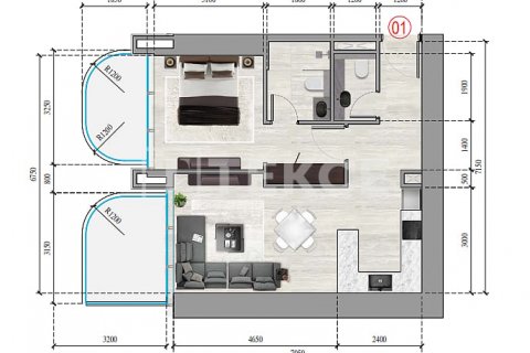 Byt v Dubai, SAE 2 ložnice, 115 m² Č.: 619826 - fotografie 11