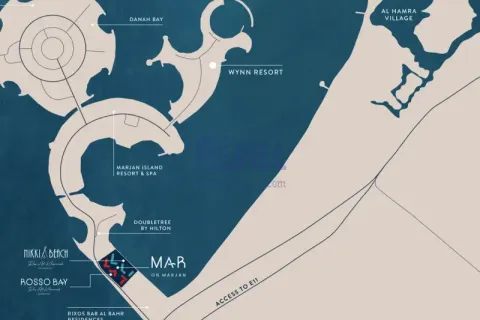 شقة للبيع في Al Marjan Island، رأس الخيمة، الإمارات العربية المتحدة 1 غرفة نوم ، 78.7 متر مربع ، رقم 718093 - صورة 9