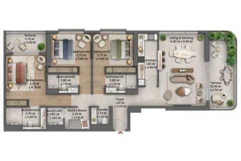 Apartment in Talea in Maritime City, Dubai, UAE 1 bedroom, 70 sq.m. № 704836 - photo 24
