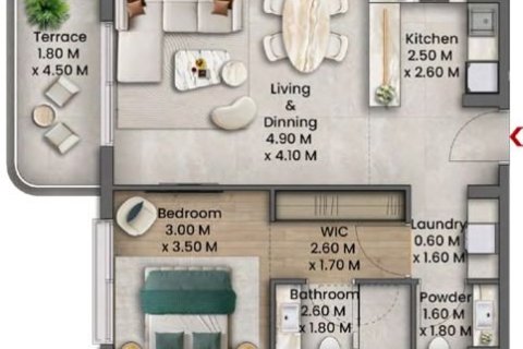 Apartment in Talea in Maritime City, Dubai, UAE 1 bedroom, 70 sq.m. № 704836 - photo 22