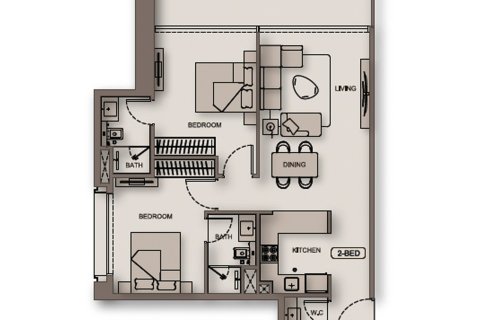 Apartment in Binghatti Moonlight in Al Jaddaf, Dubai, UAE 1 bedroom, 76 sq.m. № 704833 - photo 14