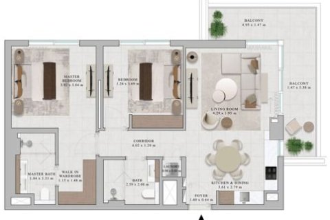 آپارتمان برای فروش در  Dubai Hills Estate، Dubai، امارات متحده عربی  1 خوابه ، 69 متر مربع ، شماره 704834 - تصویر 11