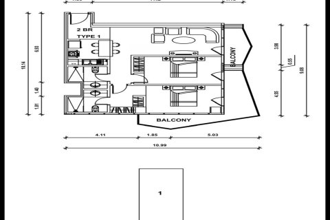 Apartamento en venta en Jumeirah Islands, Dubai, EAU 2 dormitorios, 100 m2 № 696225 - foto 12