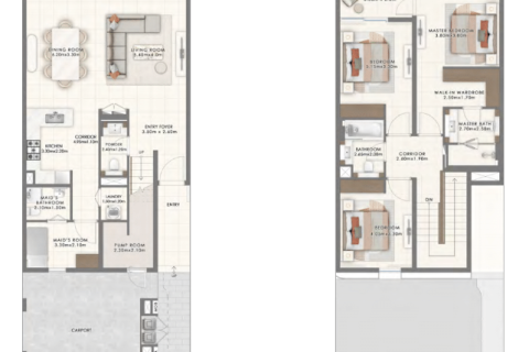 Kaupunkipientalo The Valley, Dubai, Arabiemiraatit 3 makuuhuonetta, 227 m2 № 704504 - kuva 18