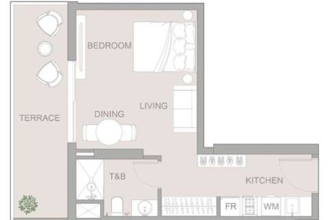 Leilighet til salgs i Jumeirah Village Circle, Dubai, Emiratene 1 rom, 45 kvm Nr. 704506 - Foto 8