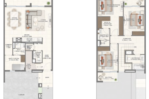 Māja The Valley, Dubaijā, AAE 3 istabas, 210 m2 Nr. 704503 - attēls 18