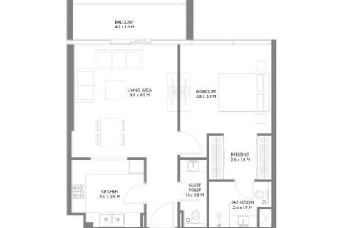 Lakás itt: Aljada, Sharjah, EAE, 1 hálószoba, 76 m², azonosító: 704501 - fénykép 6