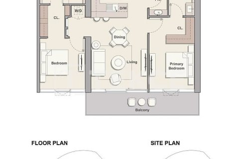 Apartament na sprzedaż w Ras Al Khaimah, ZEA 2 sypialnie, 103 mkw., nr 705569 - zdjęcie 21
