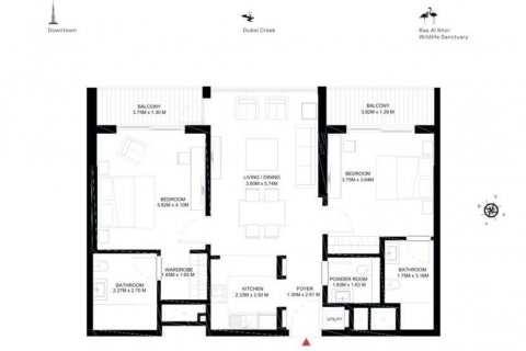 Mohammed Bin Rashid City, Dubai, UAE의 임대용 아파트 침실 2개, 101.01993511제곱미터 번호 598360 - 사진 15
