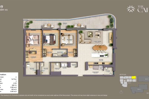 Wohnung zum Verkauf in Al Barari, Dubai, VAE 1 Schlafzimmer, 109 m2 Nr. 704352 - Foto 19