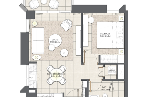 Apartment in Dubai Creek Harbour (The Lagoons), UAE 1 bedroom, 57 sq.m. № 690213 - photo 5