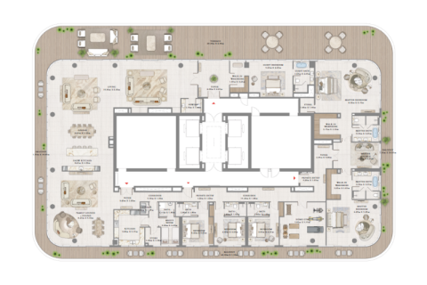 Apartament de vânzare în Dubai Harbour, Dubai, EAU 1 dormitor, 69 mp.  №690217 - poză 12